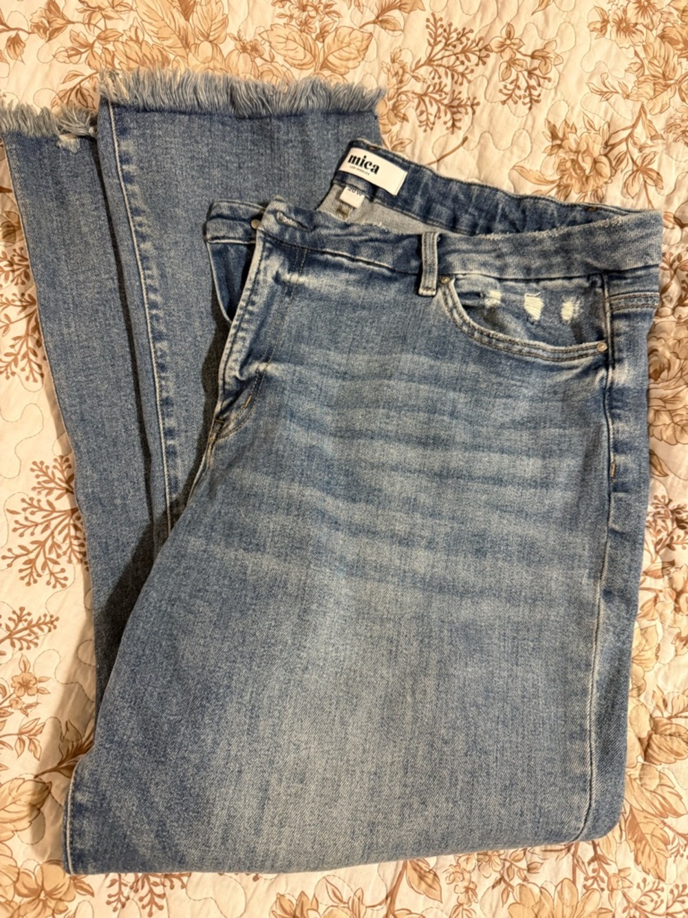 Mica Light Blue Straight Leg Jeans